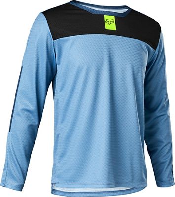 Fox Racing Youth Defend Long Sleeve Cycling Jersey SS22 - DST BLU - M, DST BLU